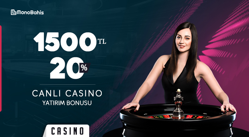 Canlı Casino Yatırım Bonusu %20